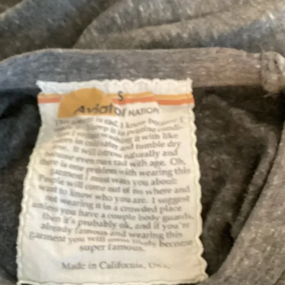 Aviator Nation Charcoal rainbow sweatshirt size small - Picture 5 of 5